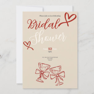 Invitation de mariage romantique vintage coeurs ro