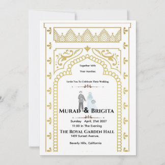 Invitation de mariage royal indien – Conception do