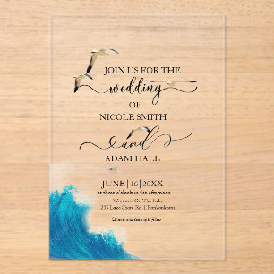 Invitation de mariage Sea Beach  Destination côtiè