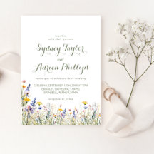 Invitation de mariage simple et décontractée avec 