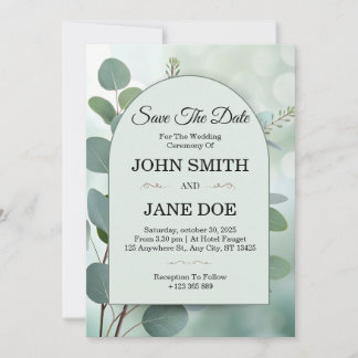 Invitation de mariage simple et élégante