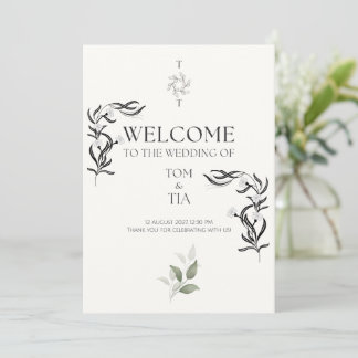 Invitation de mariage simple et élégante