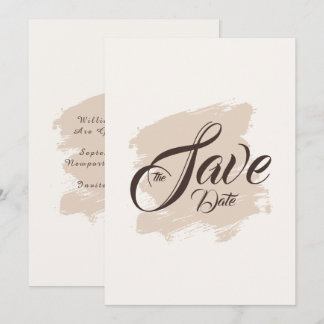 Invitation de mariage simple et minimaliste pour a