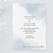 INVITATION DE MARIAGE SUR LA PLAGE EN COULEUR D'EA