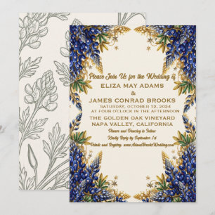 Invitation de mariage Texas Bluebonnet