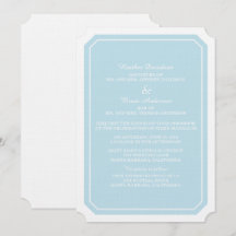 Invitation de mariage tout simple et élégant
