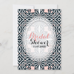 Invitation de mariage Tribal Celtique Noir et Blan