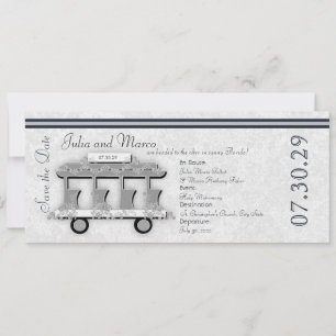 Invitation de mariage Trolley
