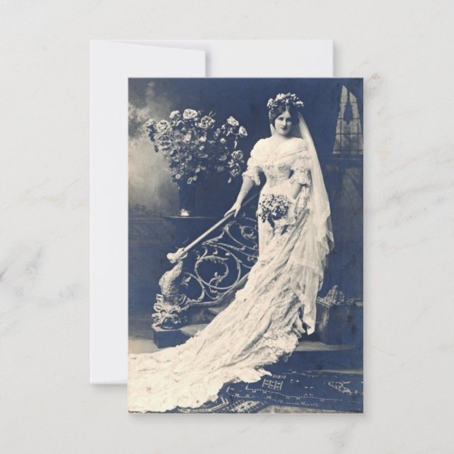 Invitation de mariage victorienne (Devant)