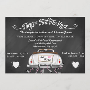 Invitation de mariage vintage convertible