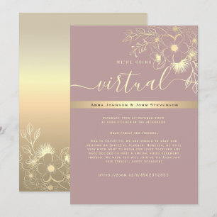Invitation de mariage virtuel moderne
