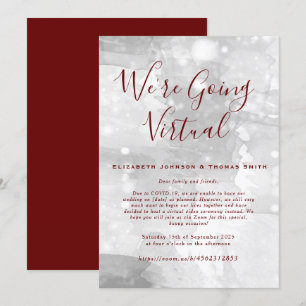 Invitation de mariage virtuel simple