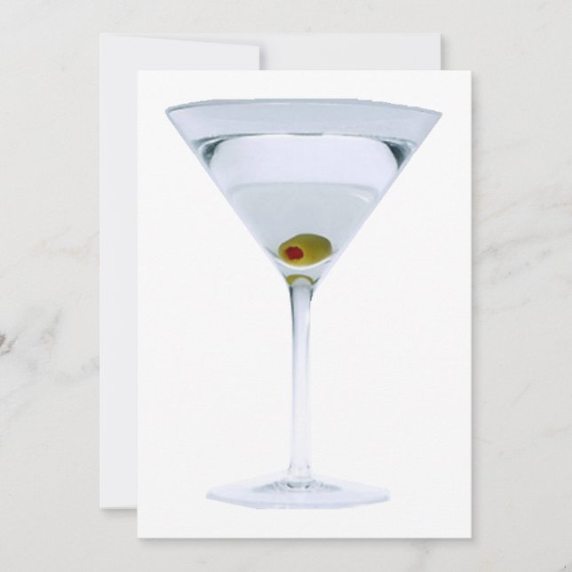 Invitation de Martini Party (Devant)