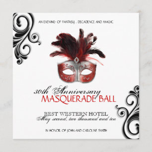 Invitation de mascarade