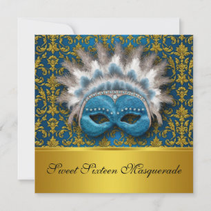 Invitation de mascarade de sweet sixteen