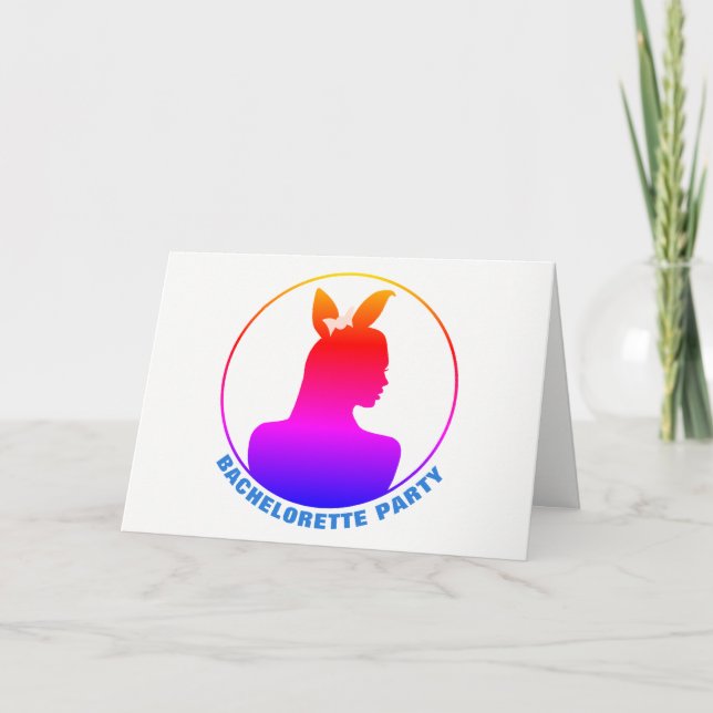 Invitation de Miami Bunny Girl Bachelorette Party (Devant)
