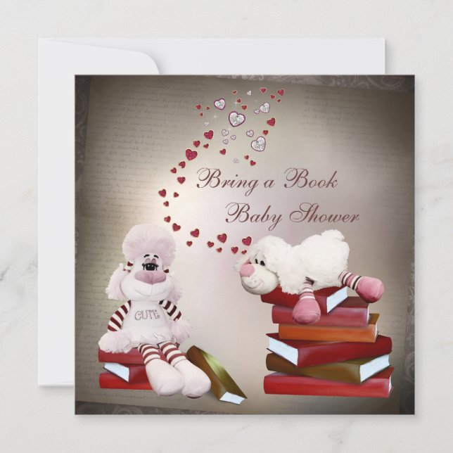 Invitation De mignons moutons apportent un Baby shower de liv (Devant)