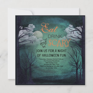 Invitation de minuit à Halloween