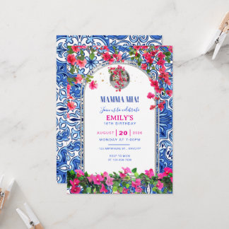 Invitation de modèle d'anniversaire sur le thème d