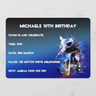invitation de motorcross