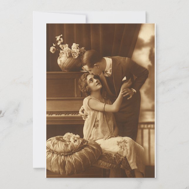 Invitation de musique romantique d'amour et de rom (Devant)