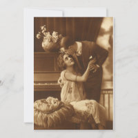 Invitation de musique romantique d'amour et de rom