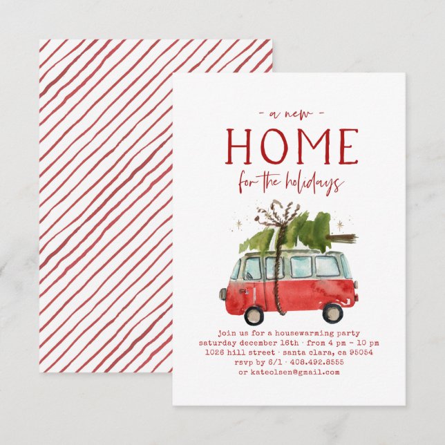 Invitation de Noël (Devant / Derrière)