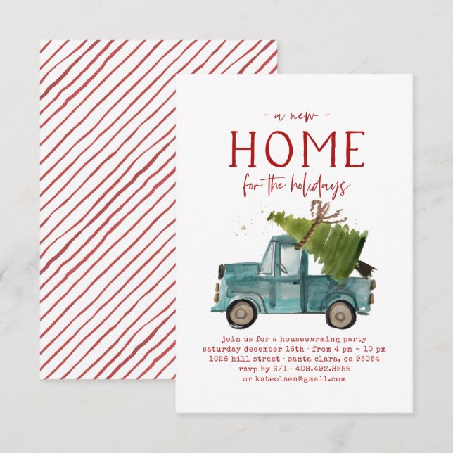 Invitation de Noël (Devant / Derrière)
