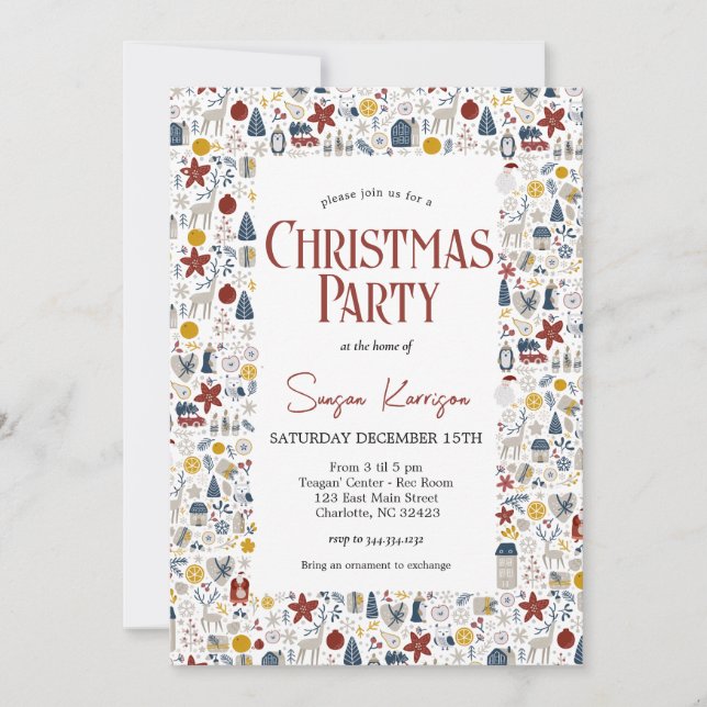 Invitation de Noël (Devant)