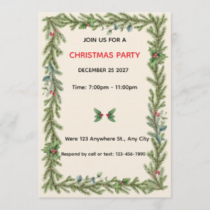 Invitation de Noël