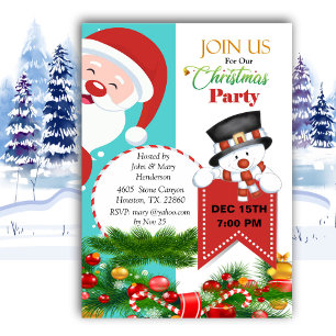 Invitation de Noël à Peeping Père Noël
