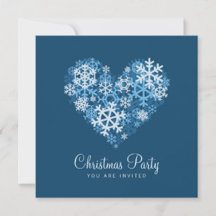 Invitation de Noël au Coeur des Snowflakes