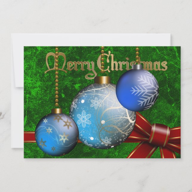 Invitation de Noël de babiole (Devant)