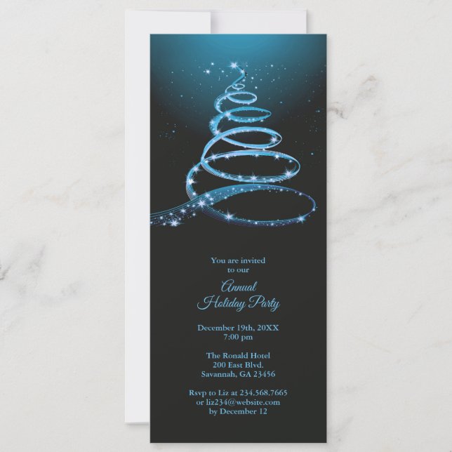 Invitation de Noël de la fête annuelle (Devant)