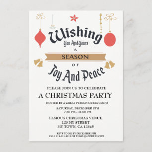 Invitation de Noël de l'entreprise modifiable