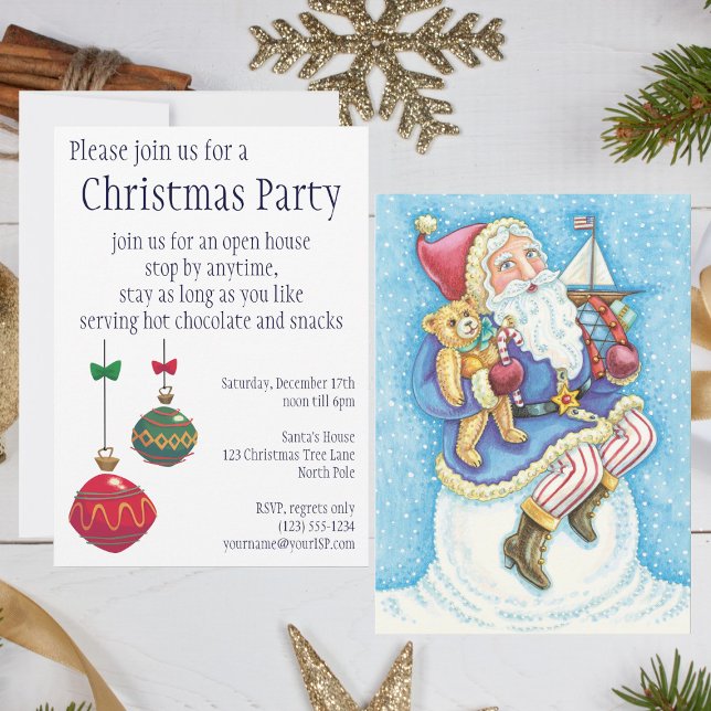 Invitation de Noël du Père Noël (Créateur téléchargé)