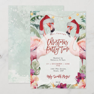 Invitation de Noël flamand tropical