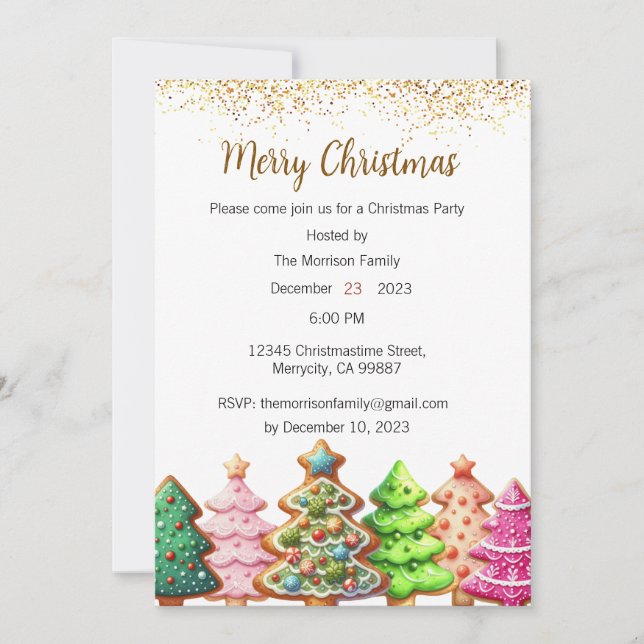 Invitation de Noël, Invitation de Noël (Devant)