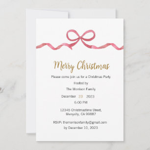 Invitation de Noël, Invitation de Noël