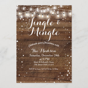 Invitation de Noël Jingle & Mingle