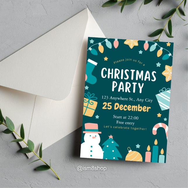 Invitation de Noël Joueur (Créateur téléchargé)
