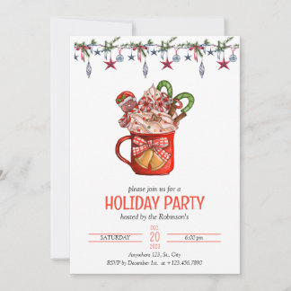 Invitation de Noël Modèle, Fête de Noël