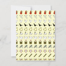 Invitation de Noël pendant douze jours