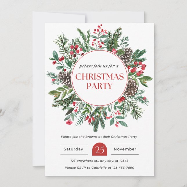 invitation de noël pour vos amoureux (Devant)