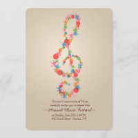 Invitation de note de musique