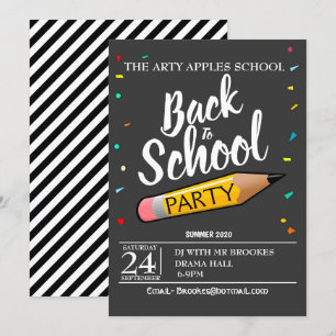 Invitation De nouveau à l'invitation de partie d'école