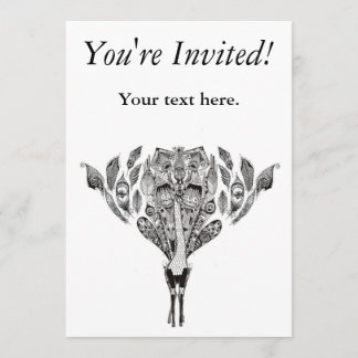 Invitation de paon