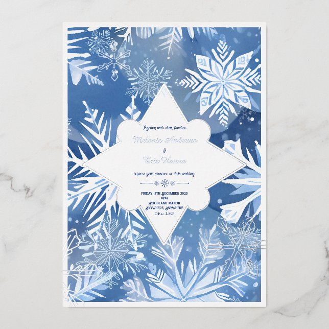 Invitation de papier d'aluminium (Recto)