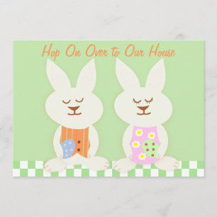 Invitation de Pâques Bunnies