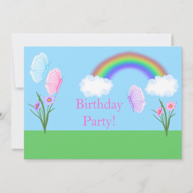 INVITATION DE PARTI DES BUTTERFLITS DE PRINTEMPS (Devant)